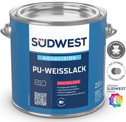 Zeige Details für SÜDWEST AquaVision PU-Weißlack Hochglanz Bild von SÜDWEST AquaVision PU-Weißlack Hochglanz