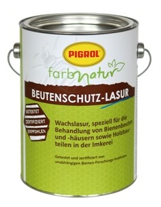 Bild von PIGROL Beutenschutz-Lasur Bienenhausfarbe