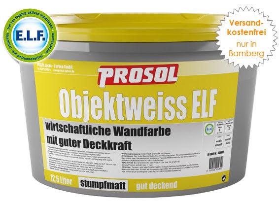 Bild von Objektweiß Wandfarbe