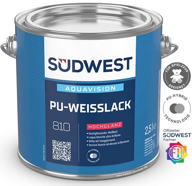 Bild von SÜDWEST AquaVision PU-Weißlack Hochglanz