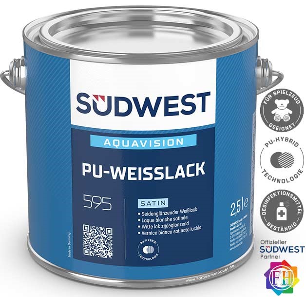 Bild von SÜDWEST AquaVision PU-Weißlack Satin 