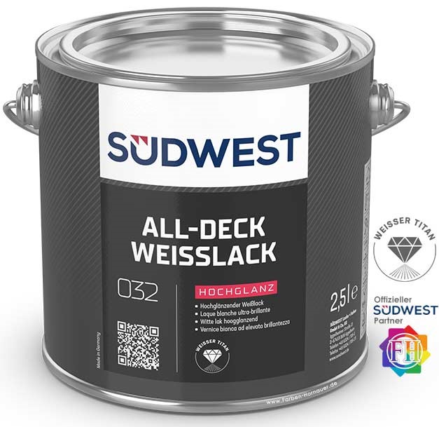 Bild von SÜDWEST All-Deck Weißlack Hochglanz