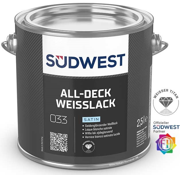 Bild von SÜDWEST All-Deck Weißlack Satin
